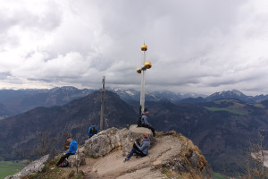 Am Gipfel des Kranzhorn - Wegpunkt 7 entlang der Tour